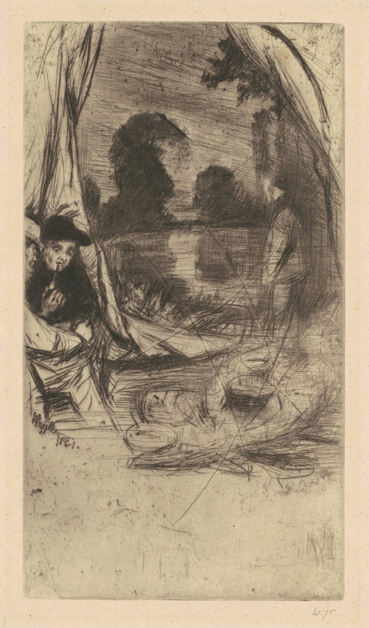 Obóz autorstwa James Abbott McNeill Whistler