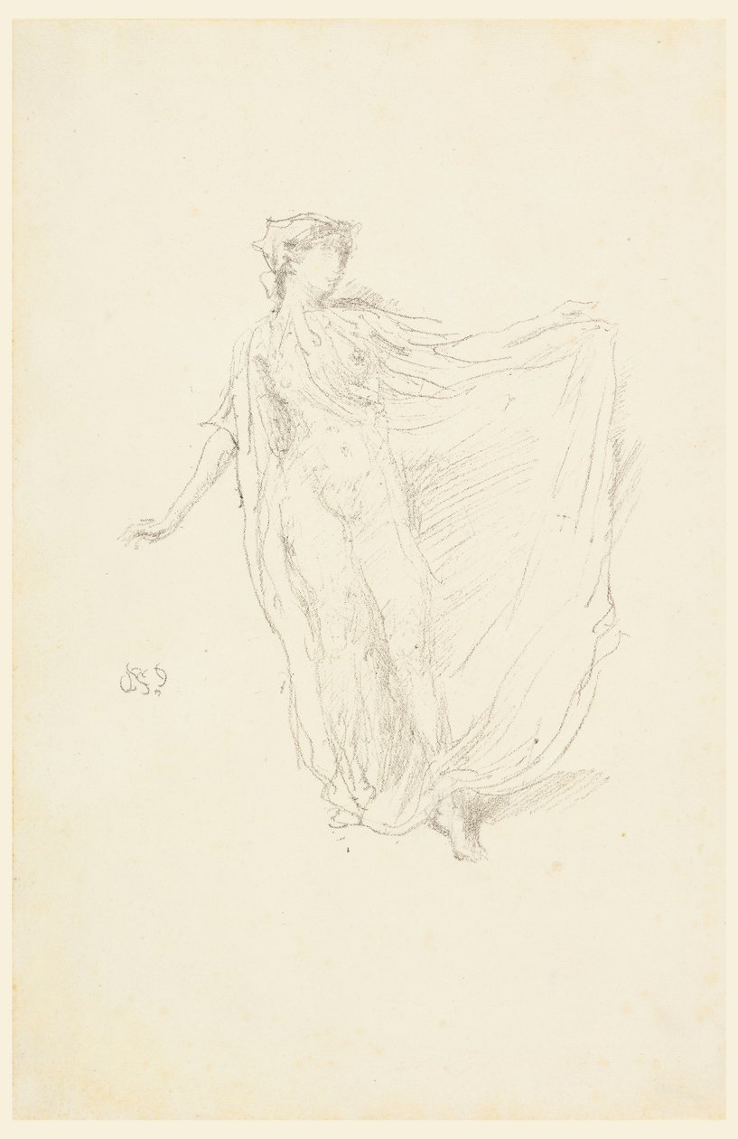 Tańcząca dziewczyna, 1890 autorstwa James Abbott McNeill Whistler