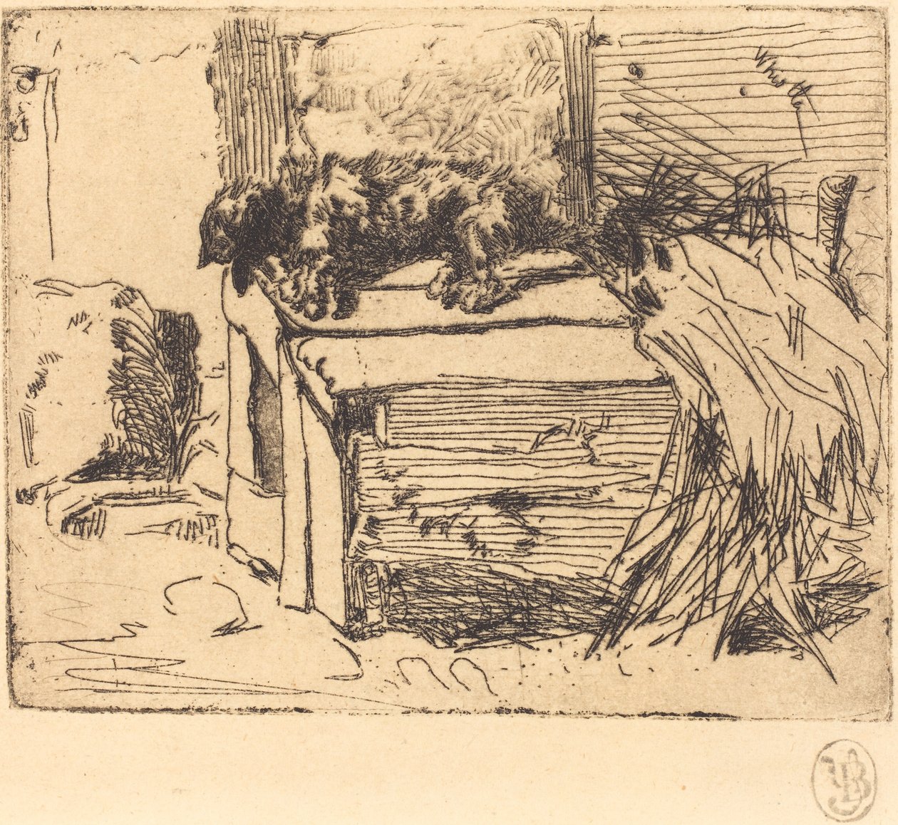 Pies w hodowli autorstwa James Abbott McNeill Whistler