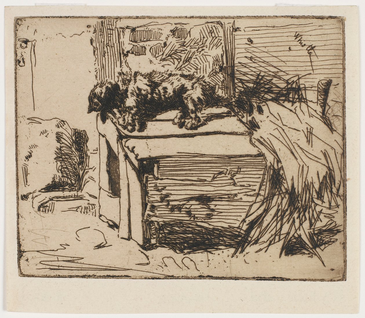 Pies w hodowli autorstwa James Abbott McNeill Whistler