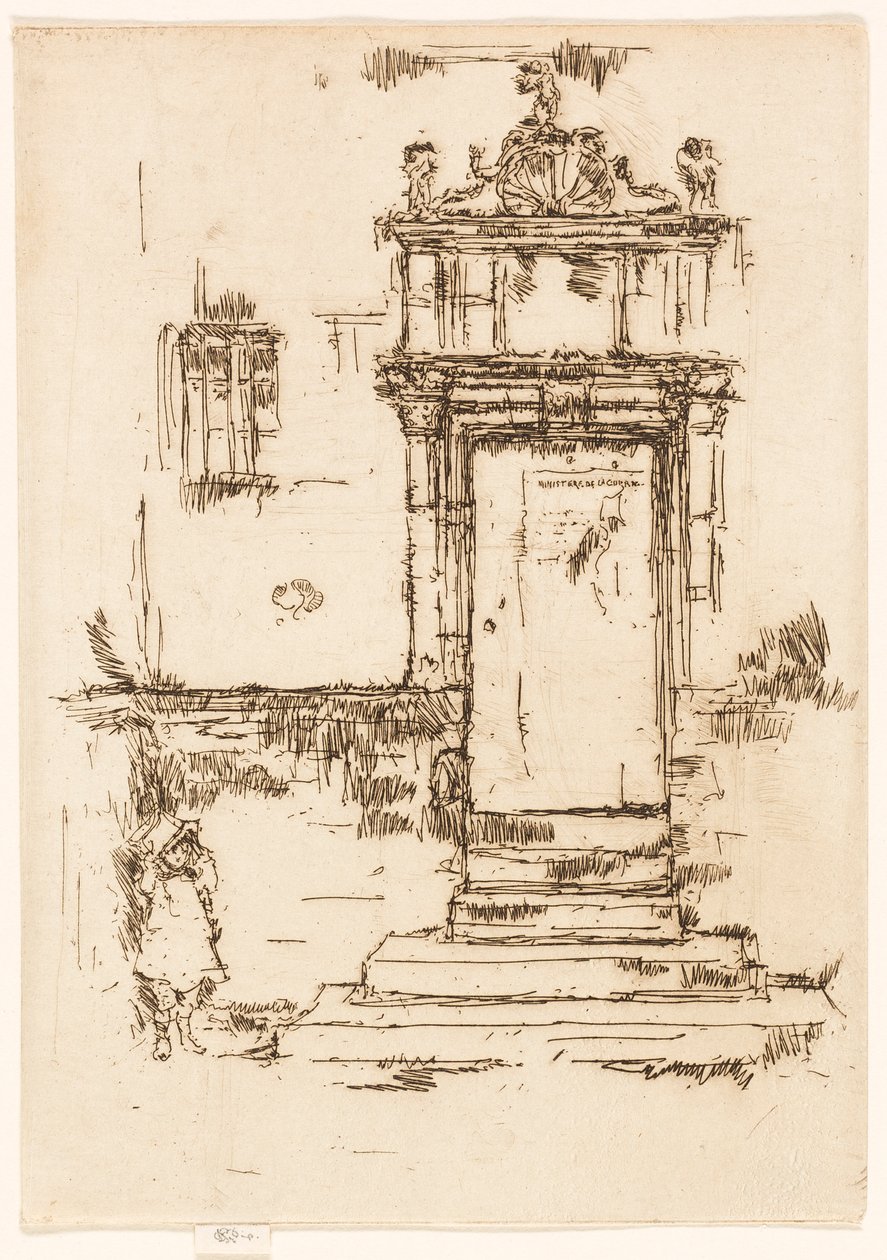 Drzwi Kaplicy, Montrésor autorstwa James McNeill Whistler