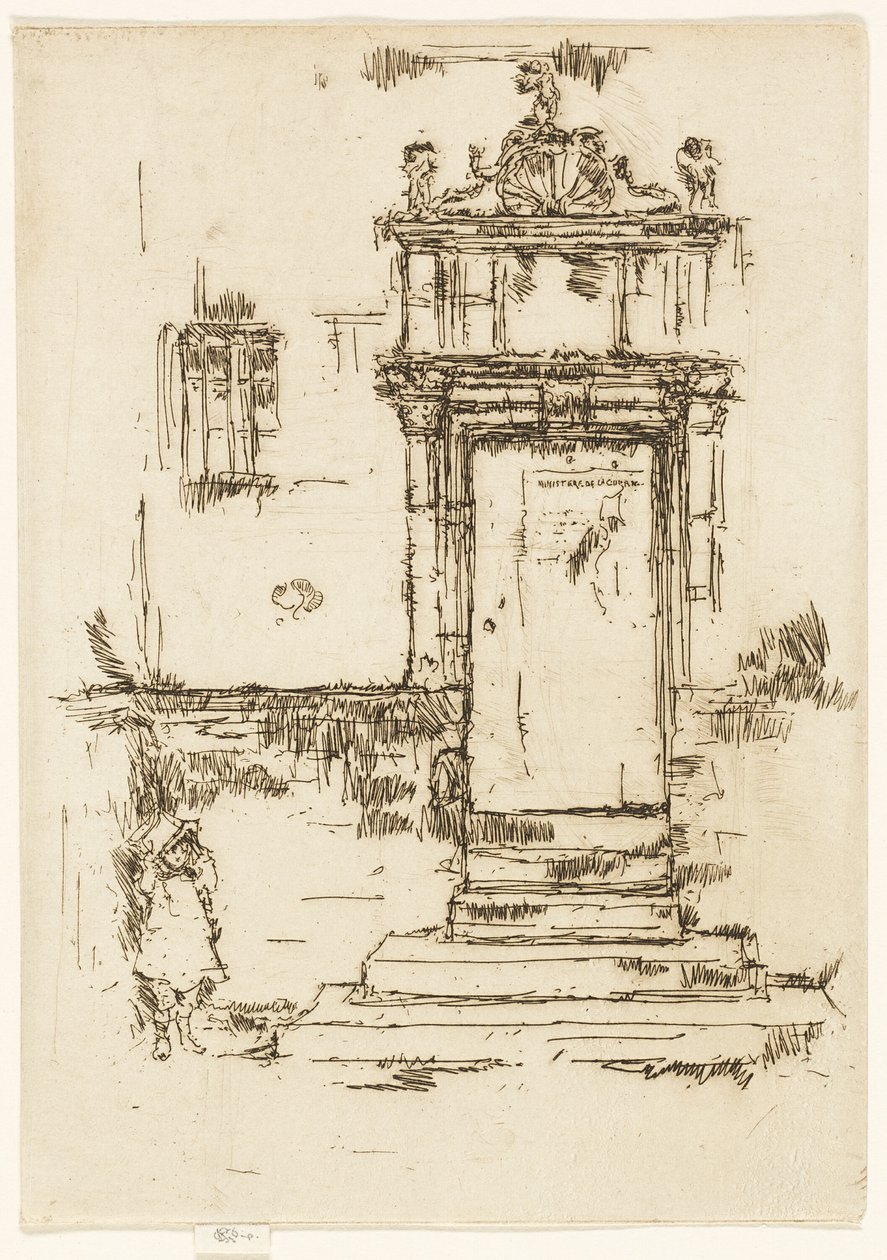 Drzwi Kaplicy, Montrésor autorstwa James Abbott McNeill Whistler