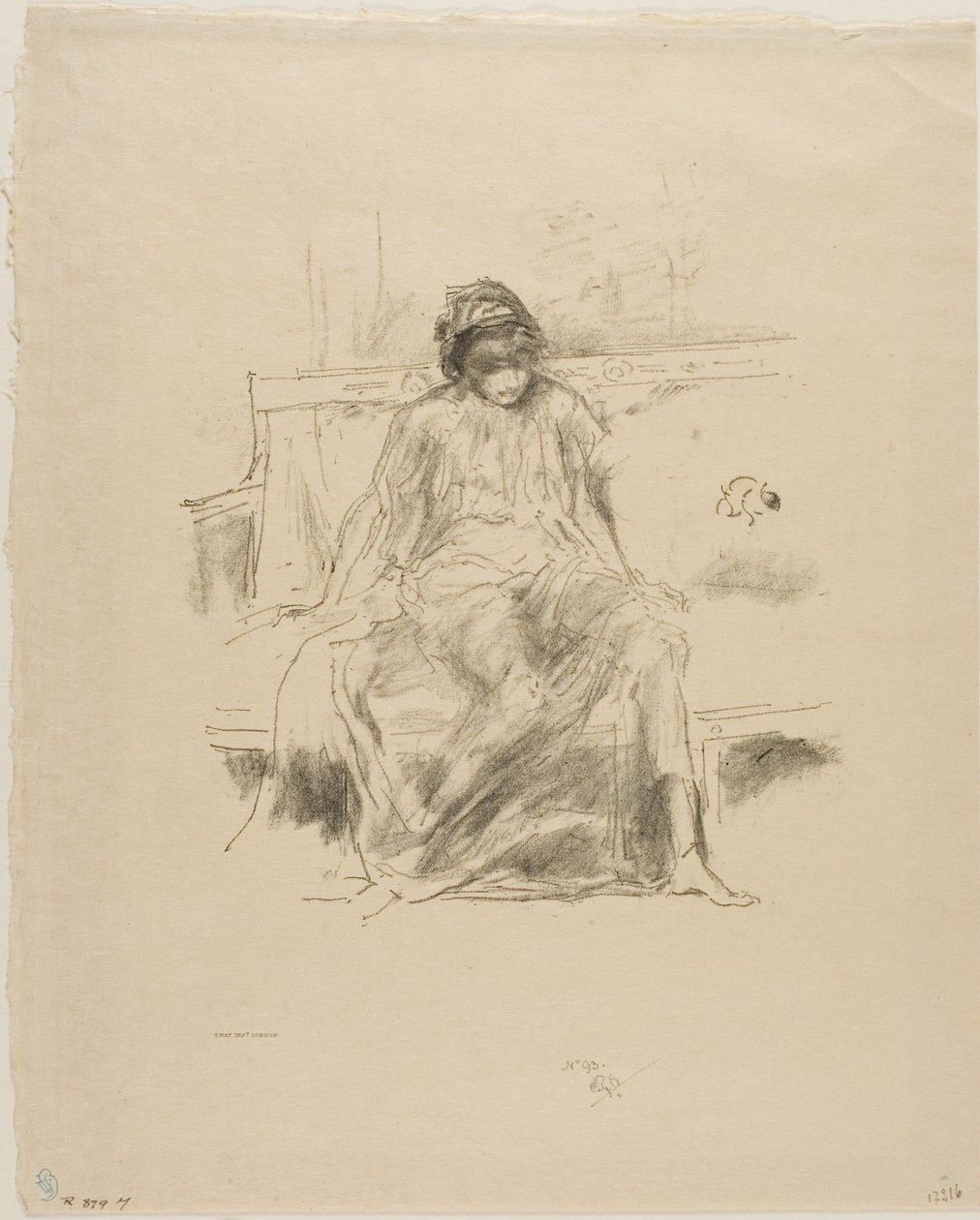 Udrapowana postać siedząca autorstwa James Abbott McNeill Whistler