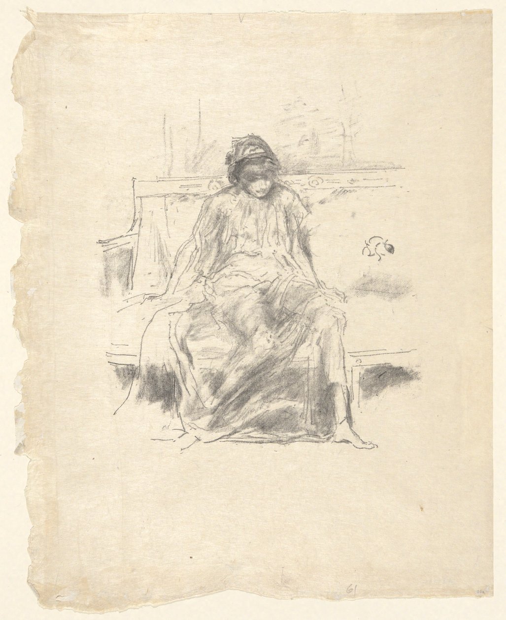 Udrapowana postać siedząca autorstwa James Abbott McNeill Whistler