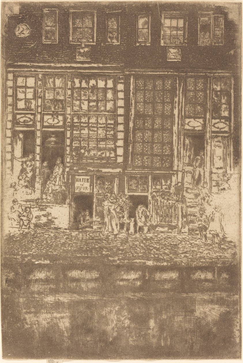 Haftowana kurtyna autorstwa James Abbott McNeill Whistler