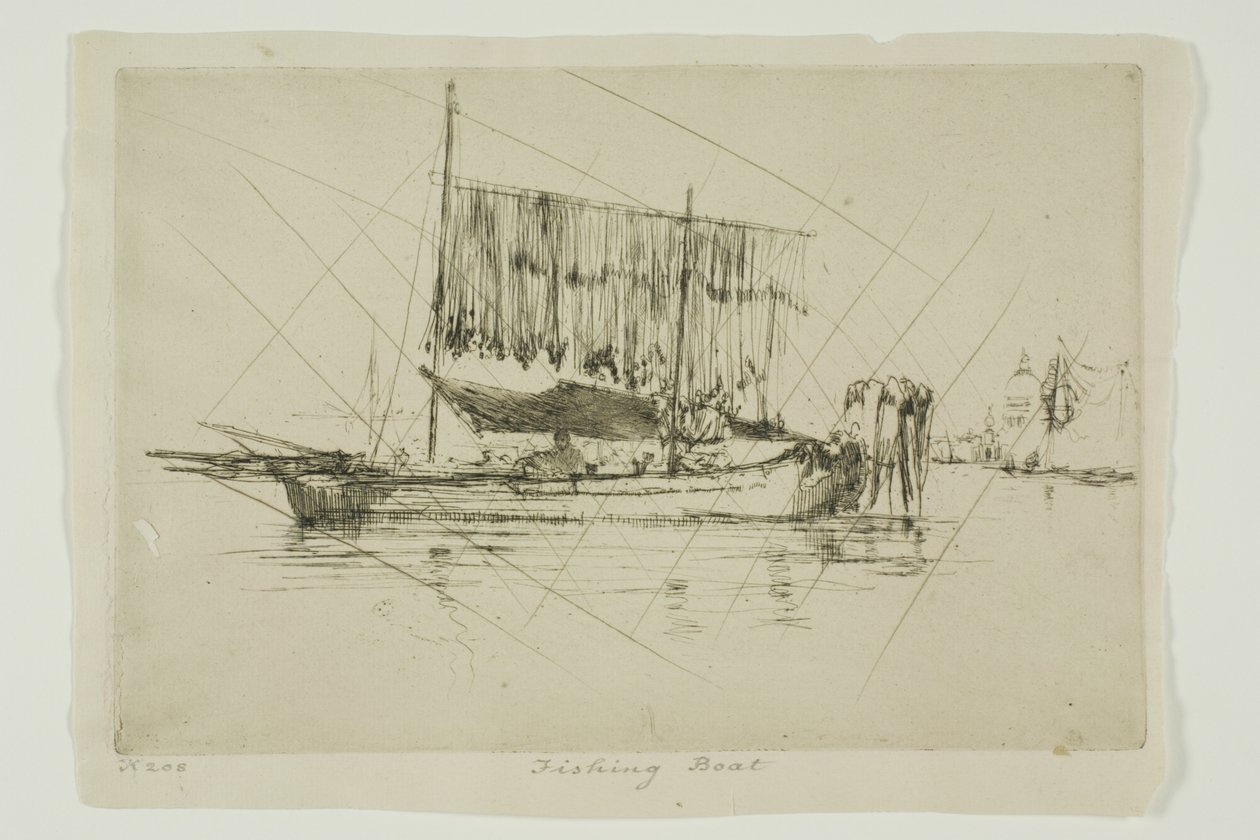 Łódź rybacka autorstwa James Abbott McNeill Whistler