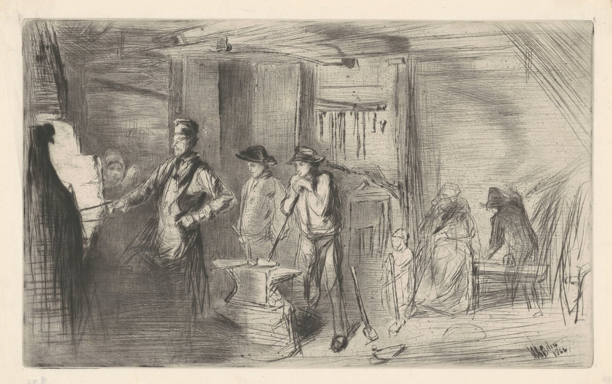 Kuźnia autorstwa James Abbott McNeill Whistler