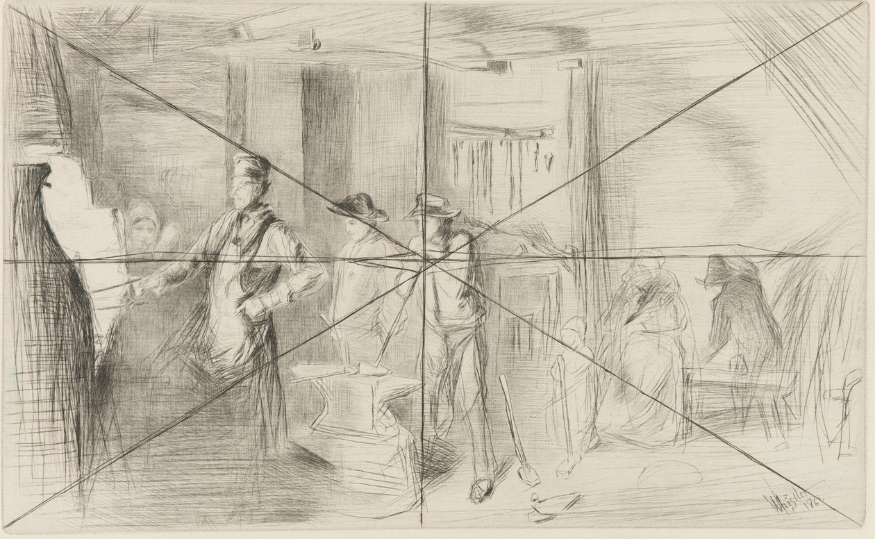 Kuźnia autorstwa James Abbott McNeill Whistler