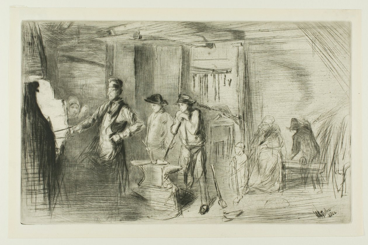 Kuźnia autorstwa James Abbott McNeill Whistler