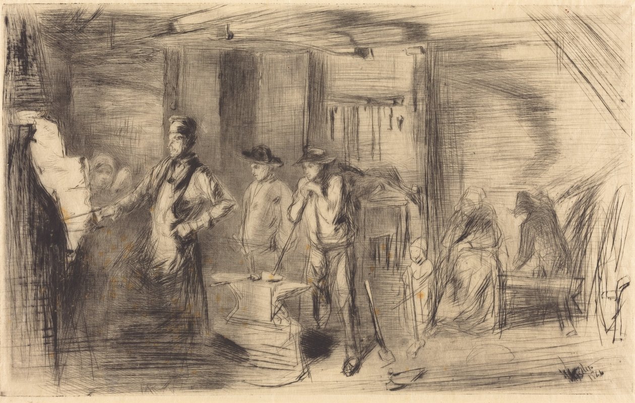 Kuźnia autorstwa James McNeill Whistler