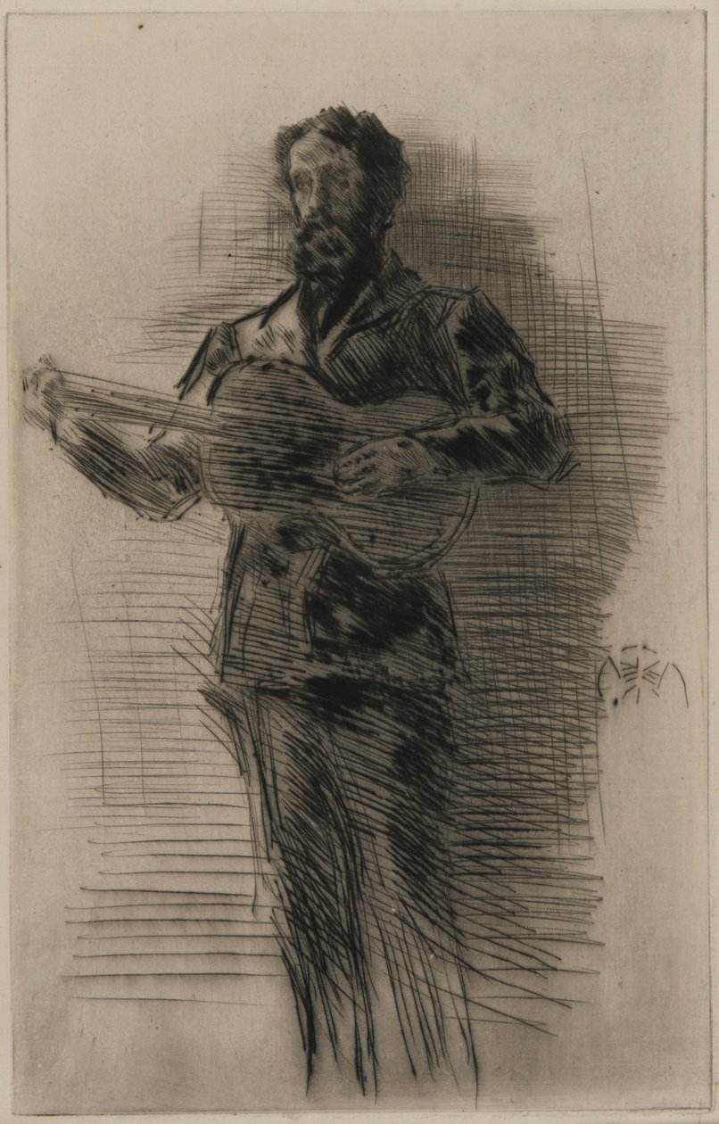 Gitarzysta (M.W. Ridley) autorstwa James Abbott McNeill Whistler