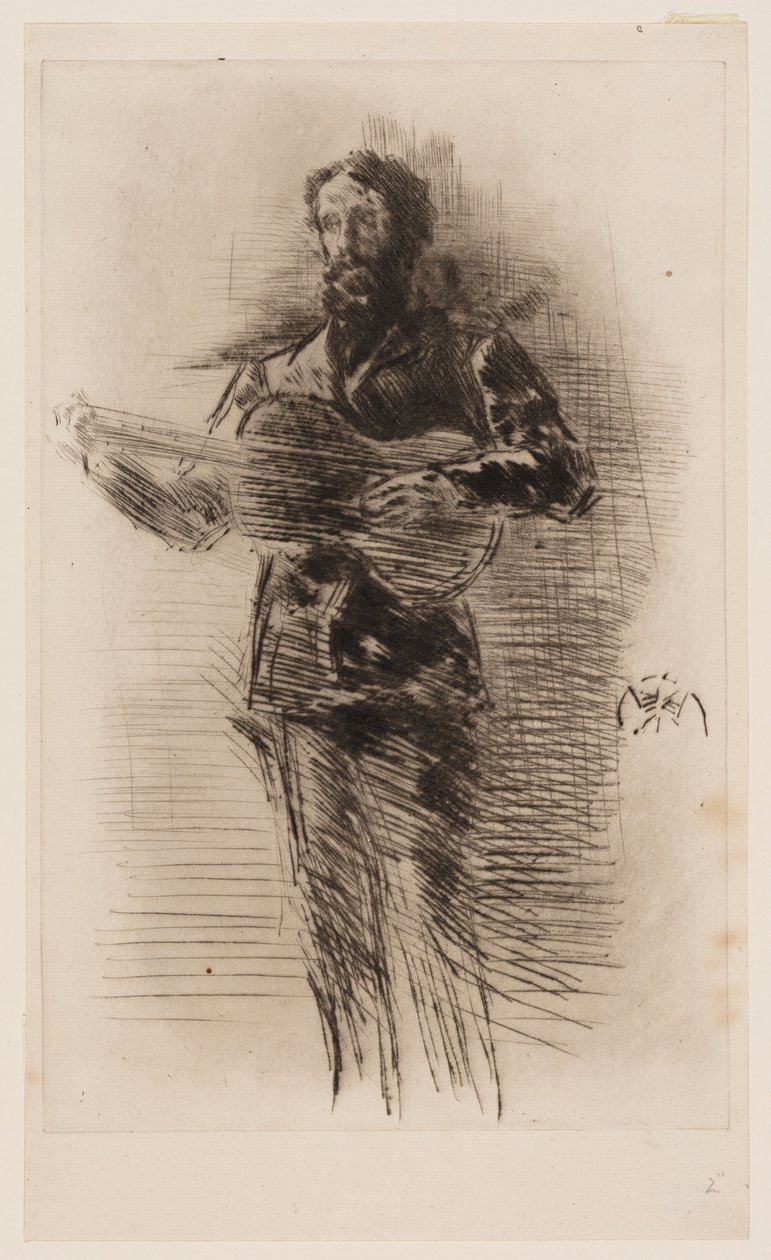 Gitarzysta (M.W. Ridley) autorstwa James Abbott McNeill Whistler