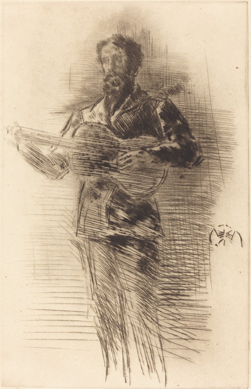 Gitarzysta autorstwa James Abbott McNeill Whistler