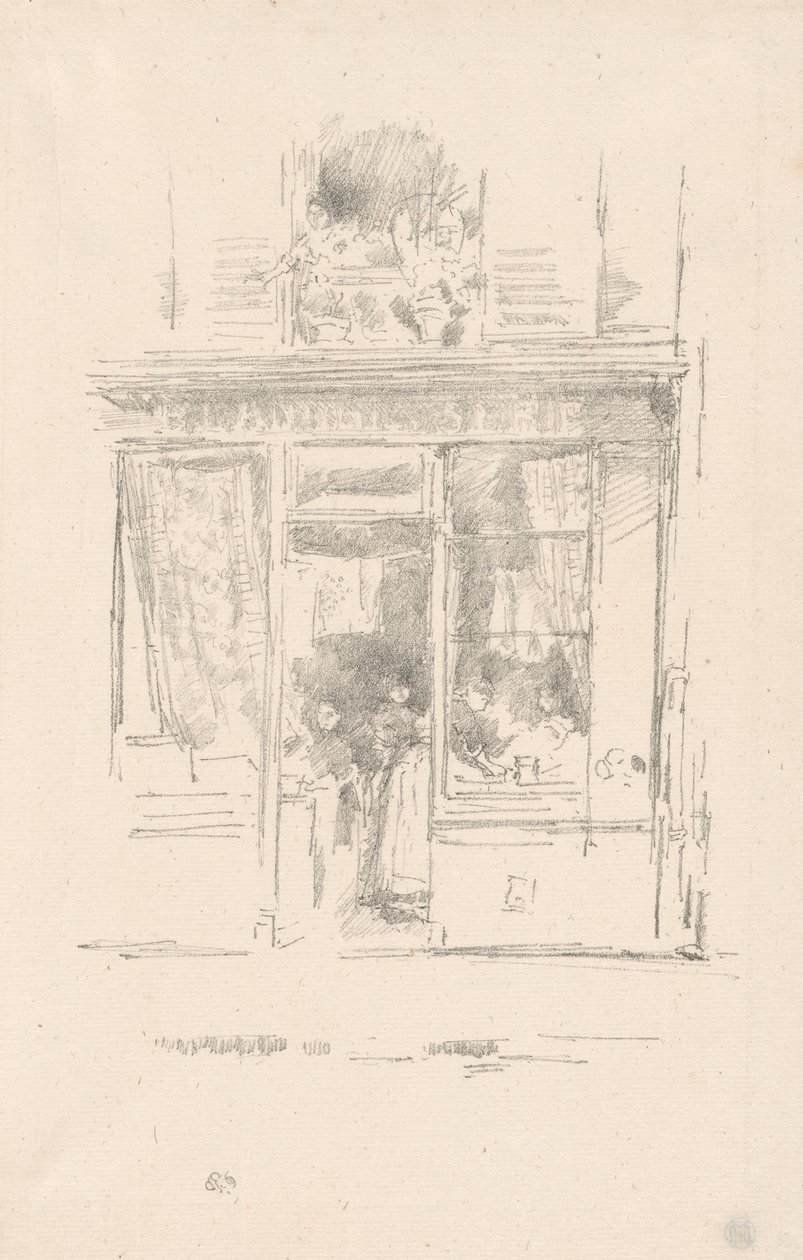 Praczka: „Praczka z Place Dauphine” autorstwa James Abbott McNeill Whistler