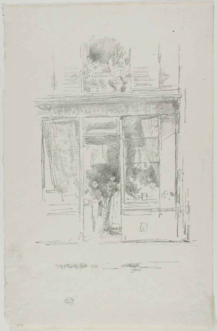 Praczka: „Praczka z Place Dauphine” autorstwa James Abbott McNeill Whistler