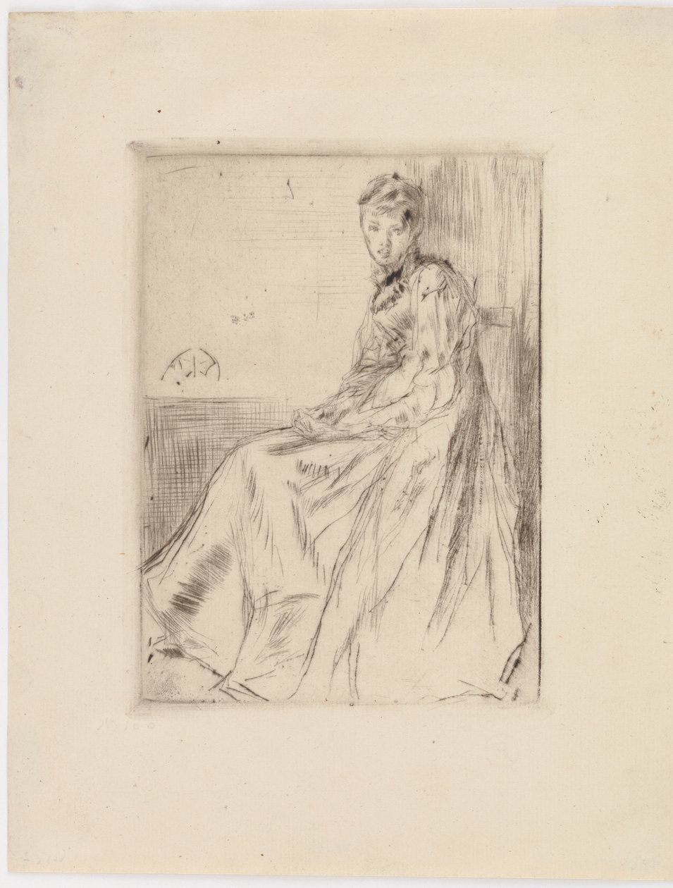 List (Maud, siedząca) autorstwa James Abbott McNeill Whistler