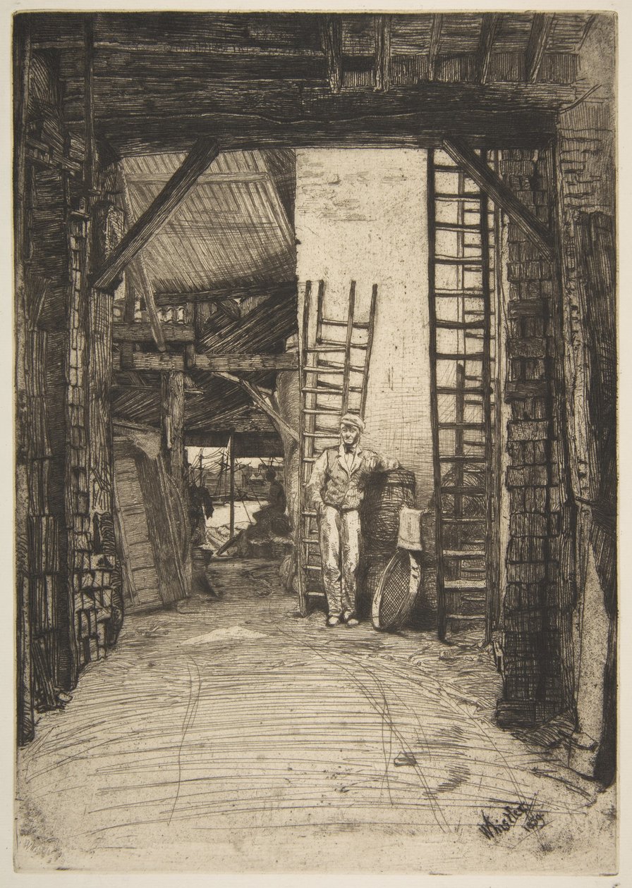 Wypalacz wapna (W. Jones, wypalacz wapna, Thames Street) autorstwa James McNeill Whistler