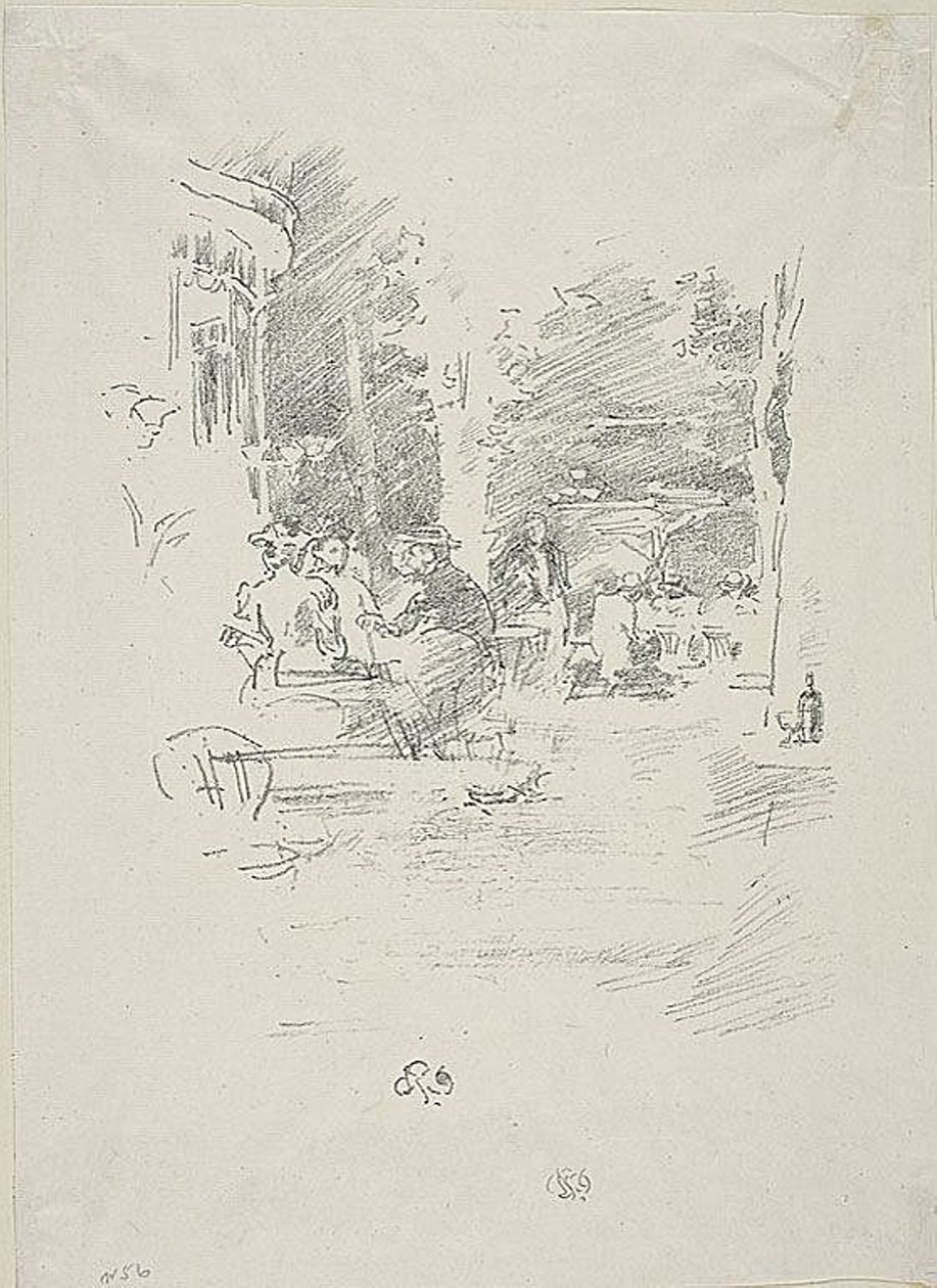 Mała Kawiarnia au Bois autorstwa James Abbott McNeill Whistler