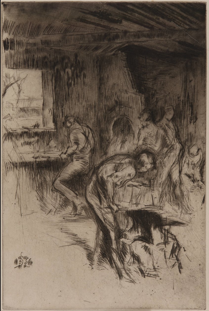 Mała Kuźnia, Liverpool autorstwa James Abbott McNeill Whistler