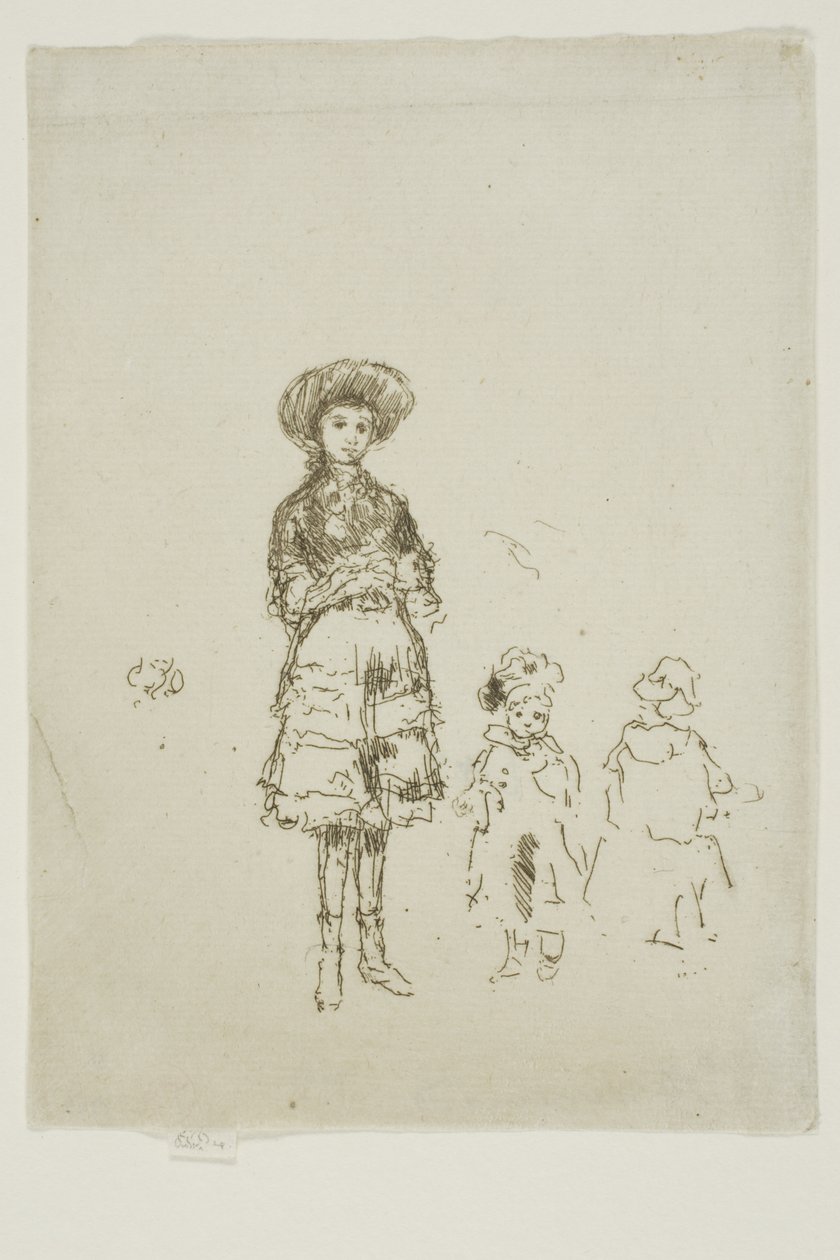 Mała Pielęgniarka, Grays Inn autorstwa James Abbott McNeill Whistler