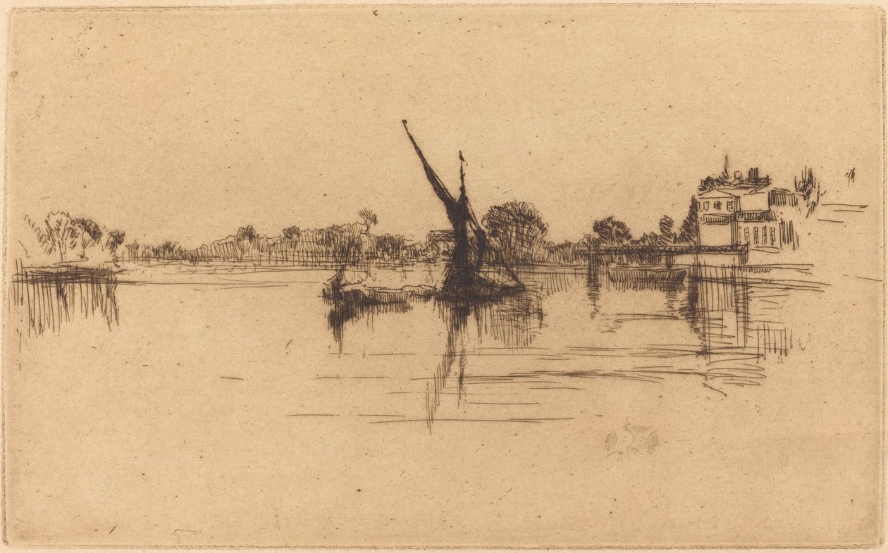 Mały Putney, nr II autorstwa James Abbott McNeill Whistler