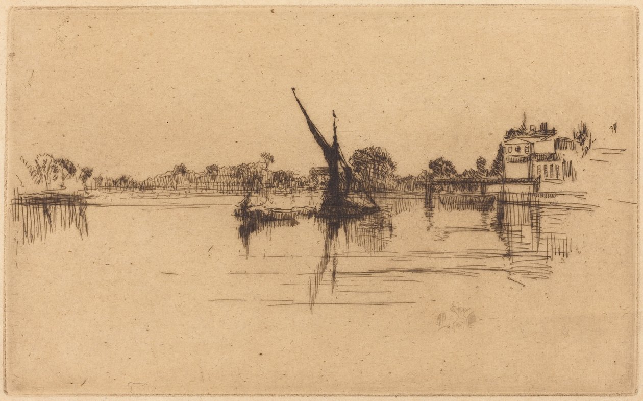 Małe Putney, nr II autorstwa James McNeill Whistler