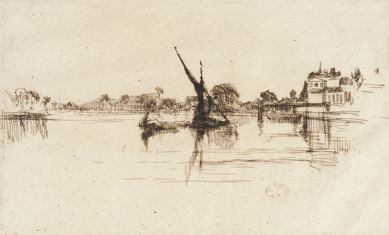 Małe Putney, nr 2 autorstwa James McNeill Whistler