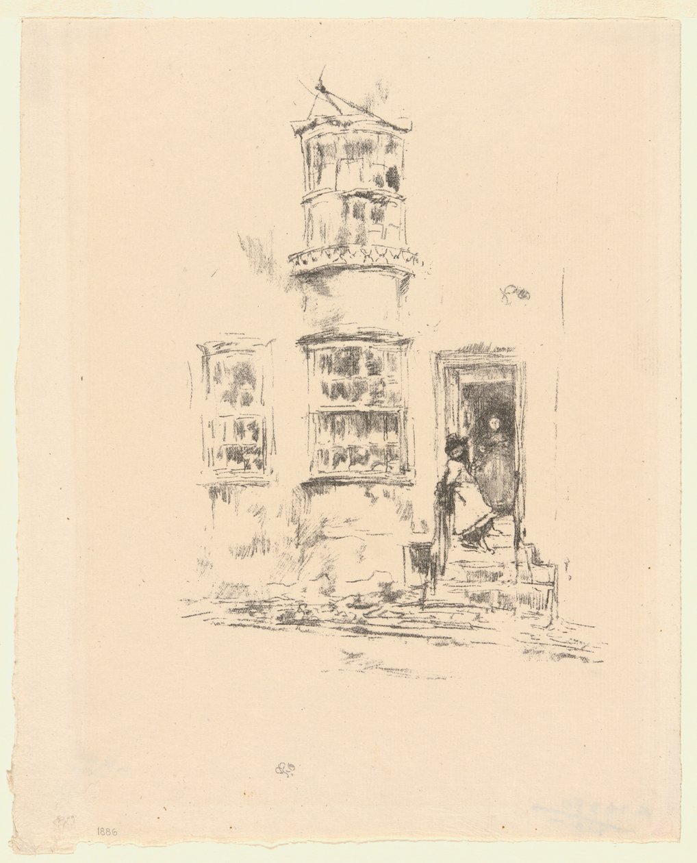 Małe kroki, Lyme Regis autorstwa James Abbott McNeill Whistler