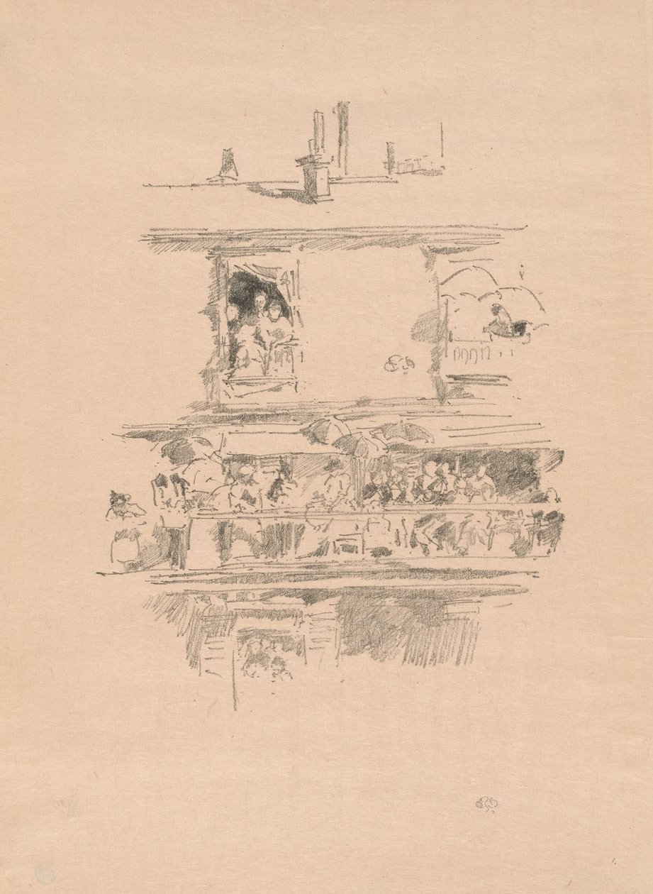 Długi balkon autorstwa James McNeill Whistler