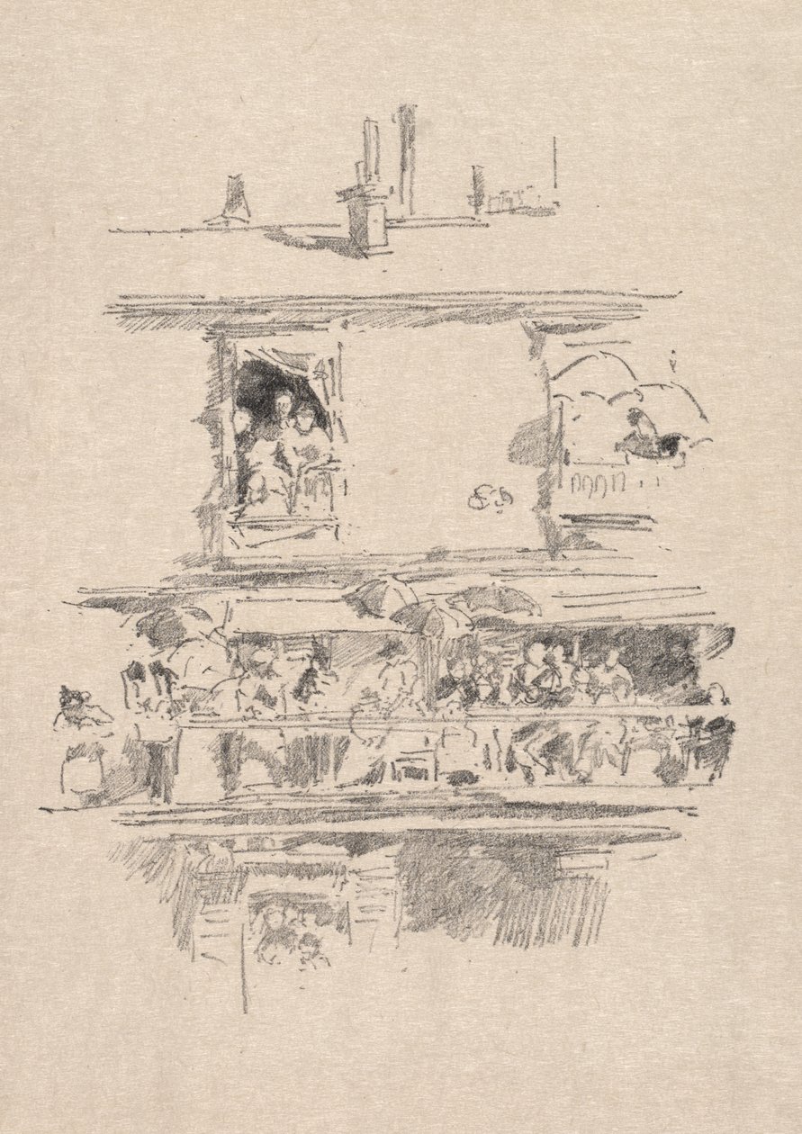 Długi balkon autorstwa James McNeill Whistler
