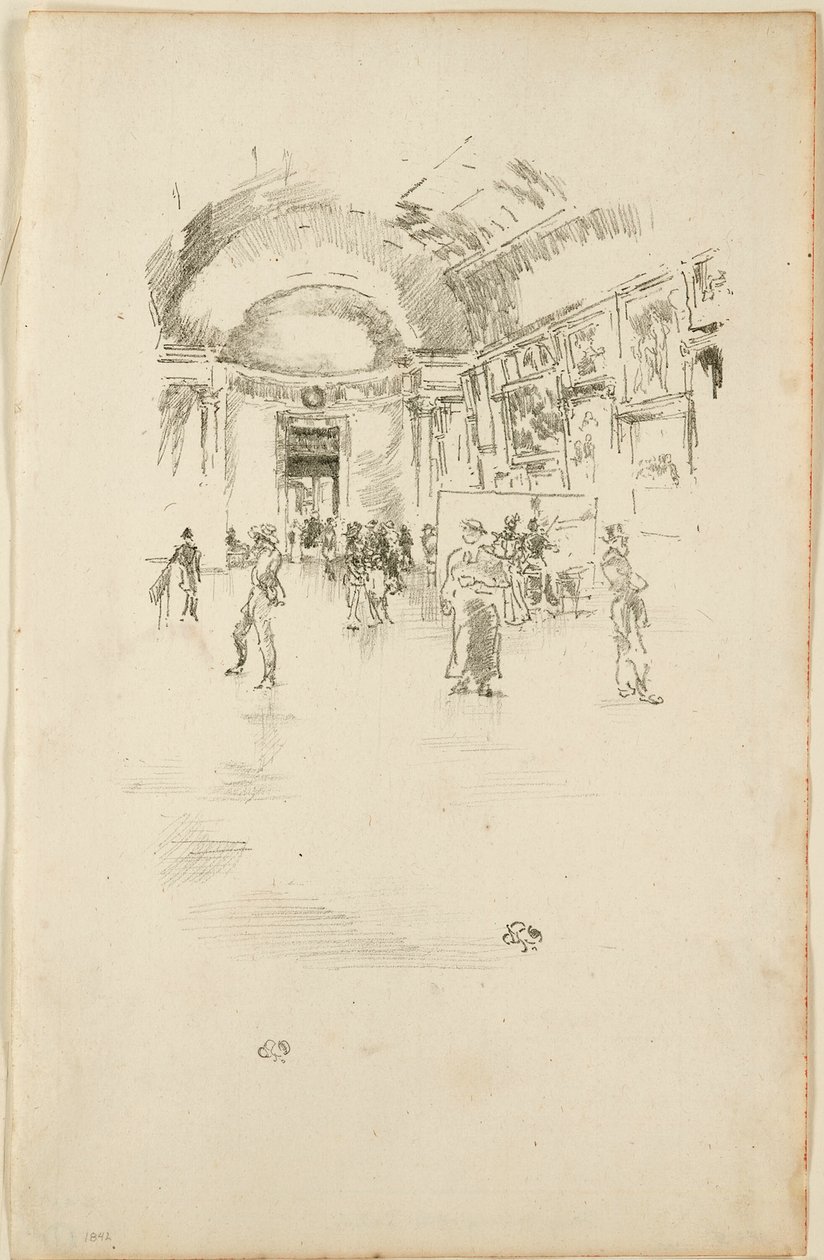 Długa Galeria, Luwr autorstwa James Abbott McNeill Whistler