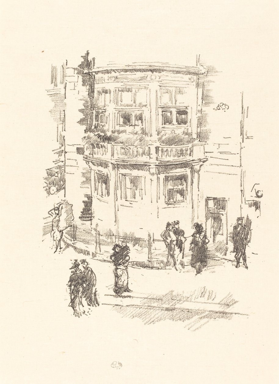 Okno Menedżera, Teatr Gaiety autorstwa James Abbott McNeill Whistler