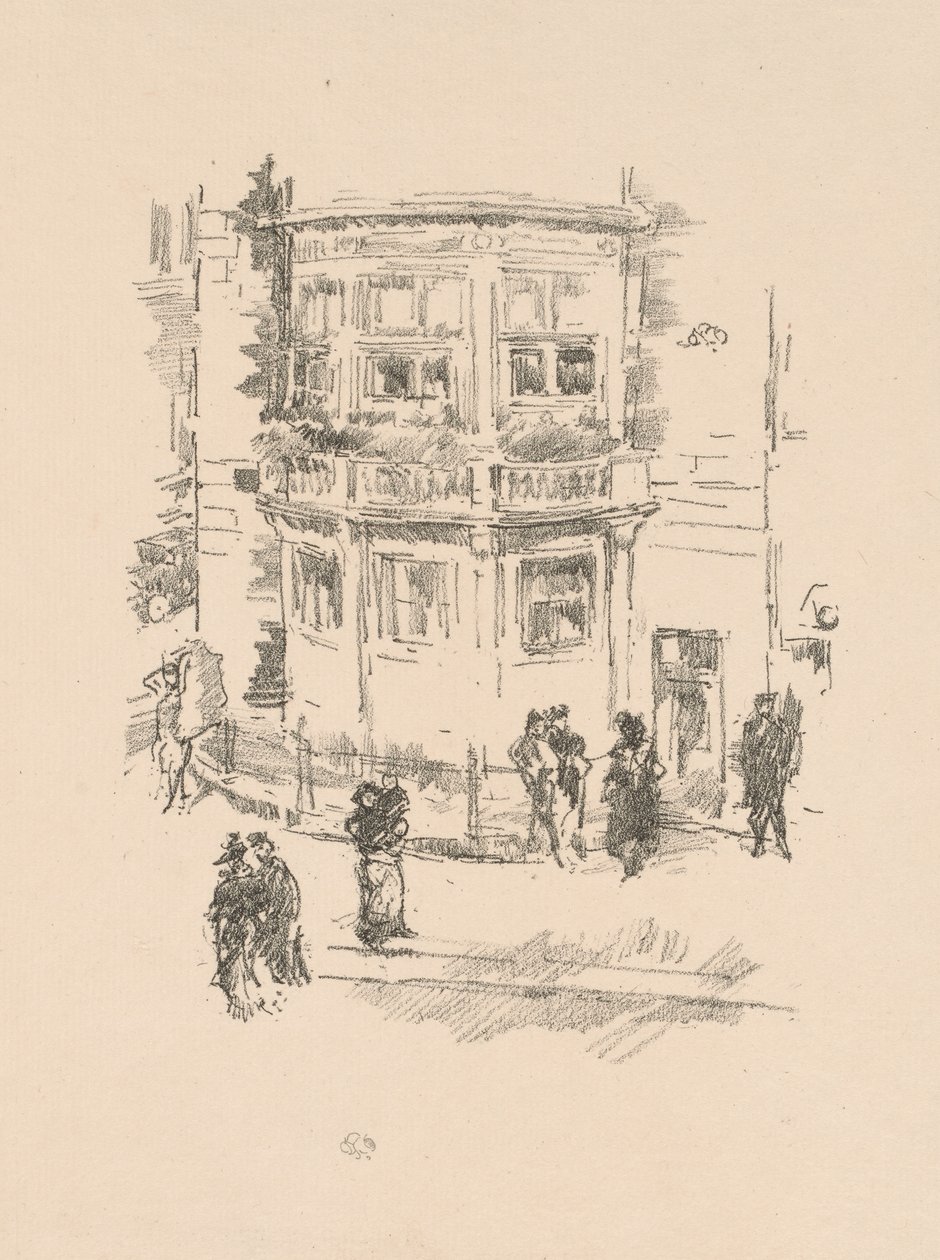 Okno kierownika, Gaiety Theatre autorstwa James McNeill Whistler