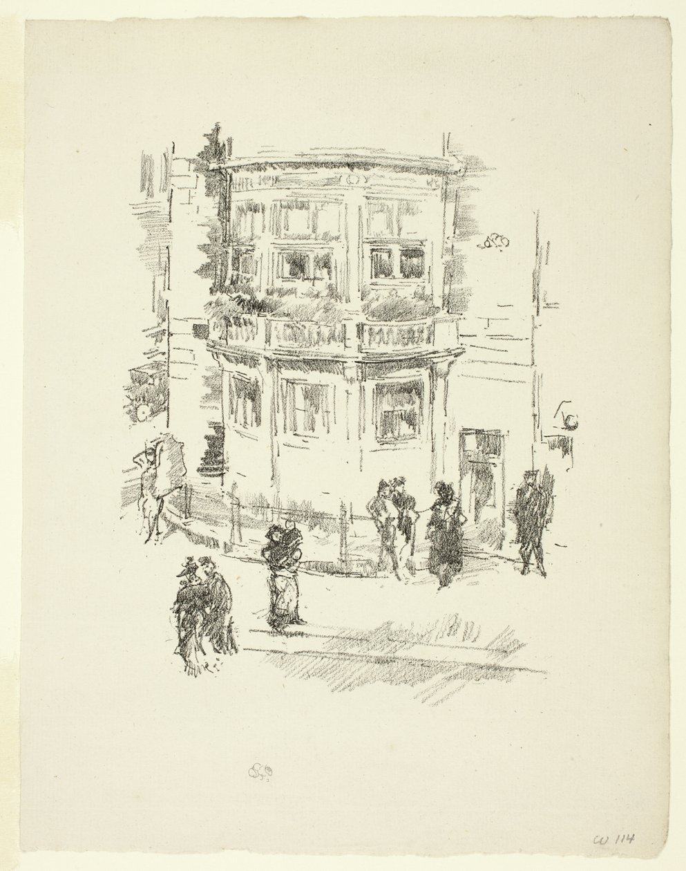 Okno kierownika, Gaiety Theatre autorstwa James McNeill Whistler