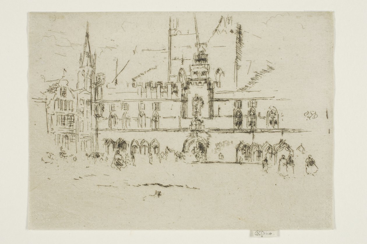 Rynek, Brugia autorstwa James Abbott McNeill Whistler