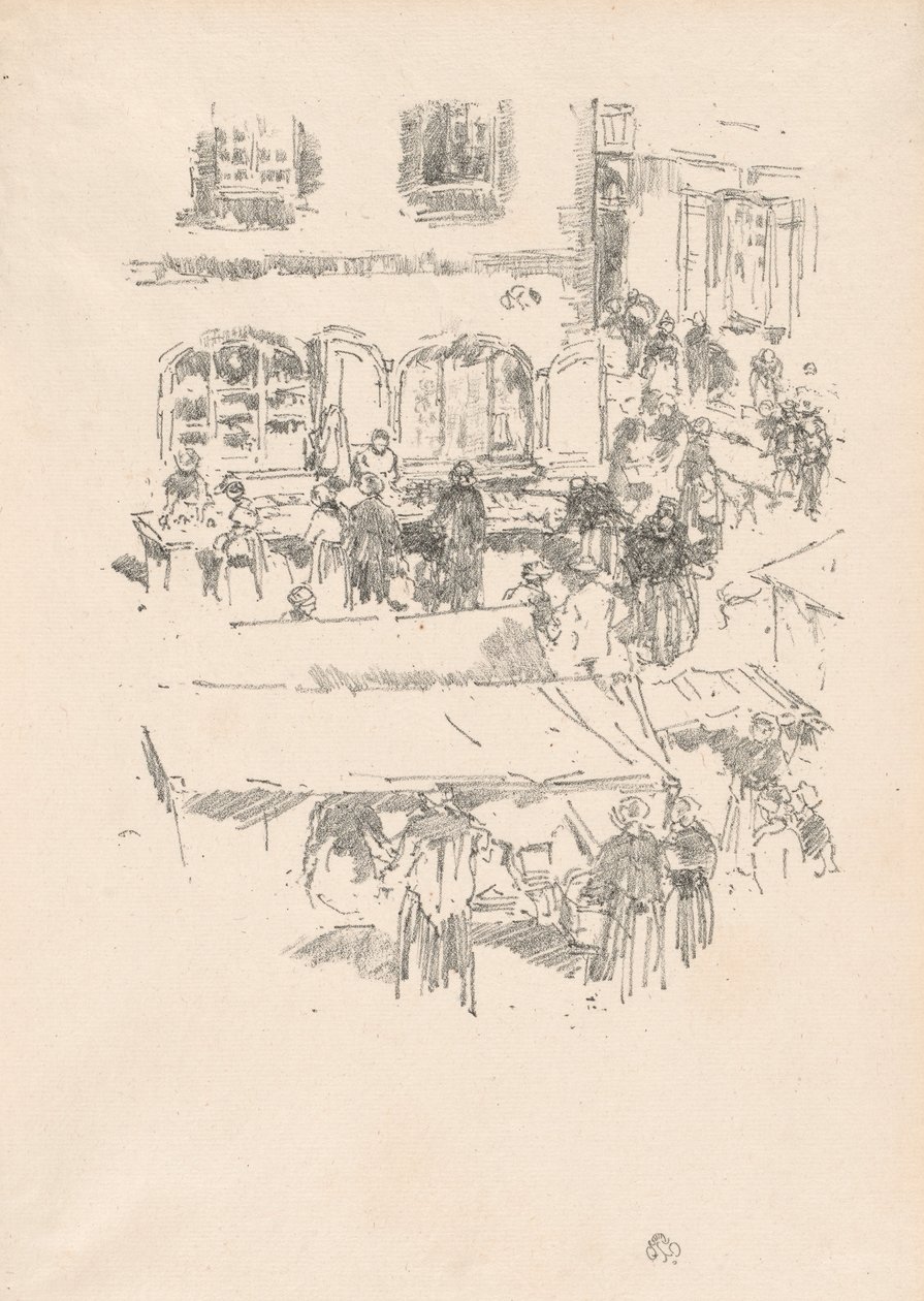 Rynek, Vitre autorstwa James Abbott McNeill Whistler