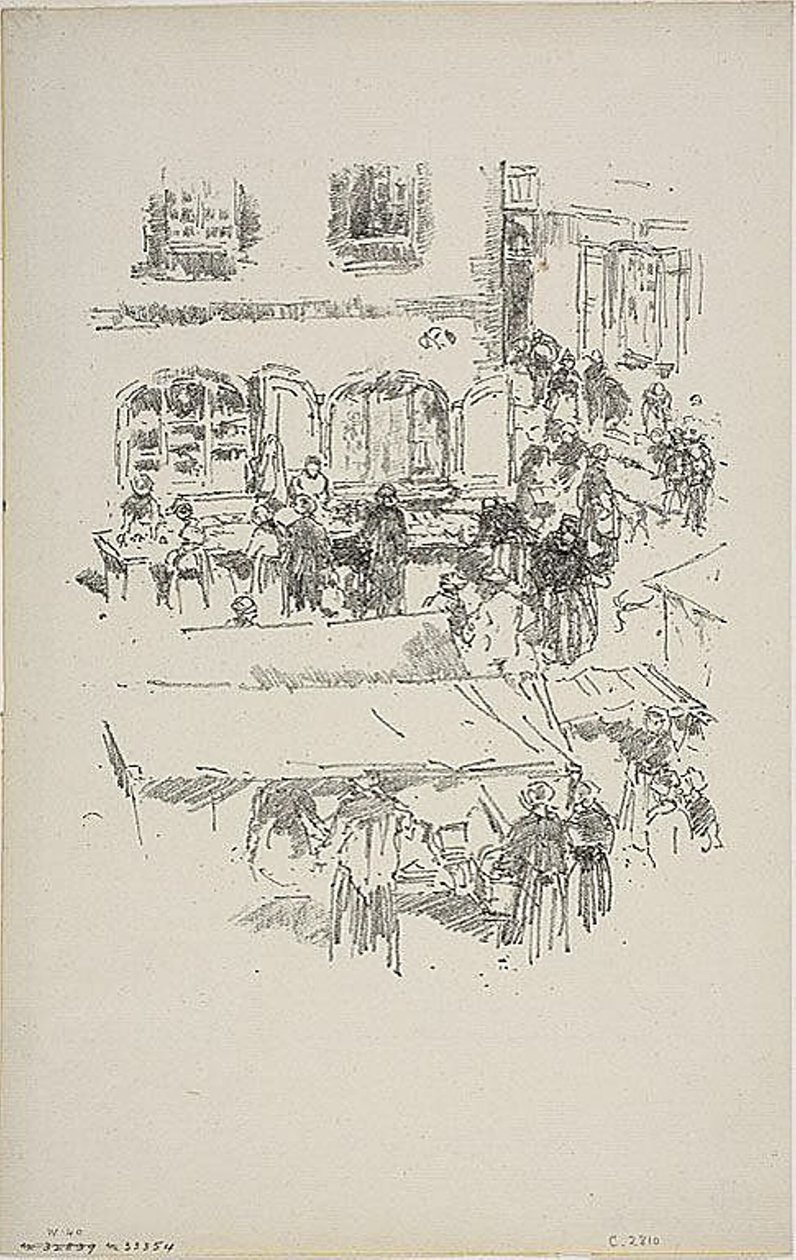 Rynek, Vitre autorstwa James Abbott McNeill Whistler
