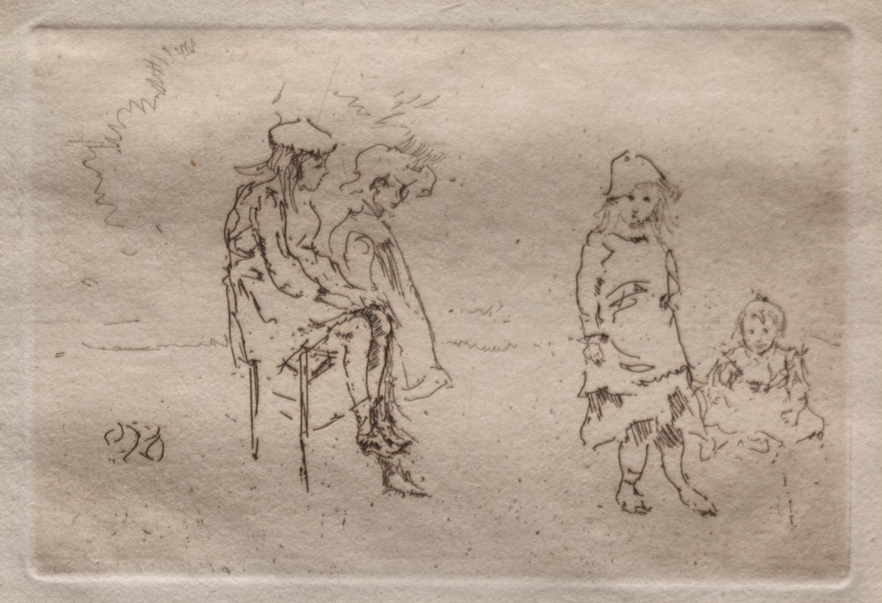 Dzieci z opryszczką autorstwa James McNeill Whistler