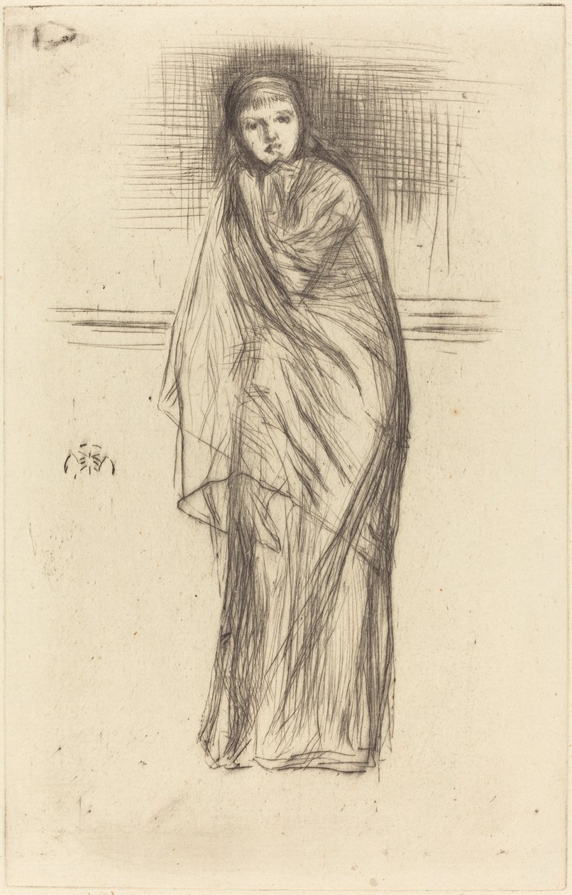 Model odpoczywa autorstwa James Abbott McNeill Whistler