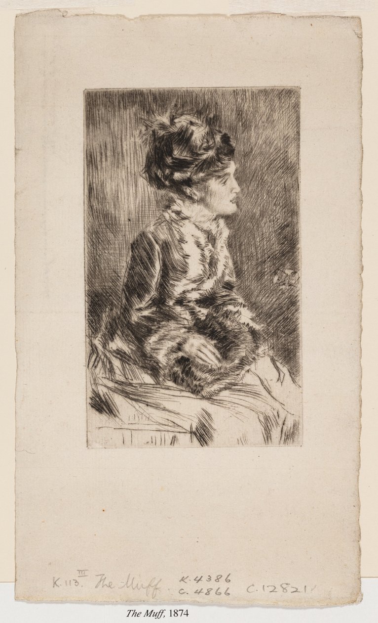mufka autorstwa James Abbott McNeill Whistler