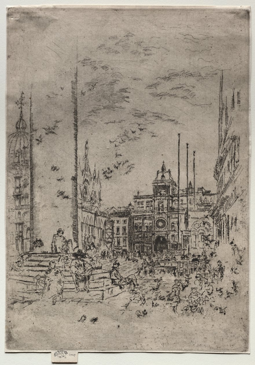 The Piazzetta autorstwa James McNeill Whistler