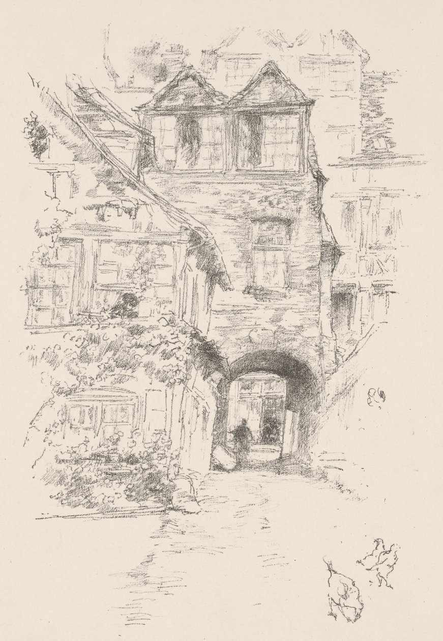 Dom kapłana, Rouen autorstwa James McNeill Whistler