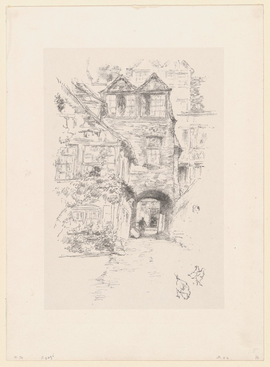 Dom kapłana, Rouen autorstwa James McNeill Whistler