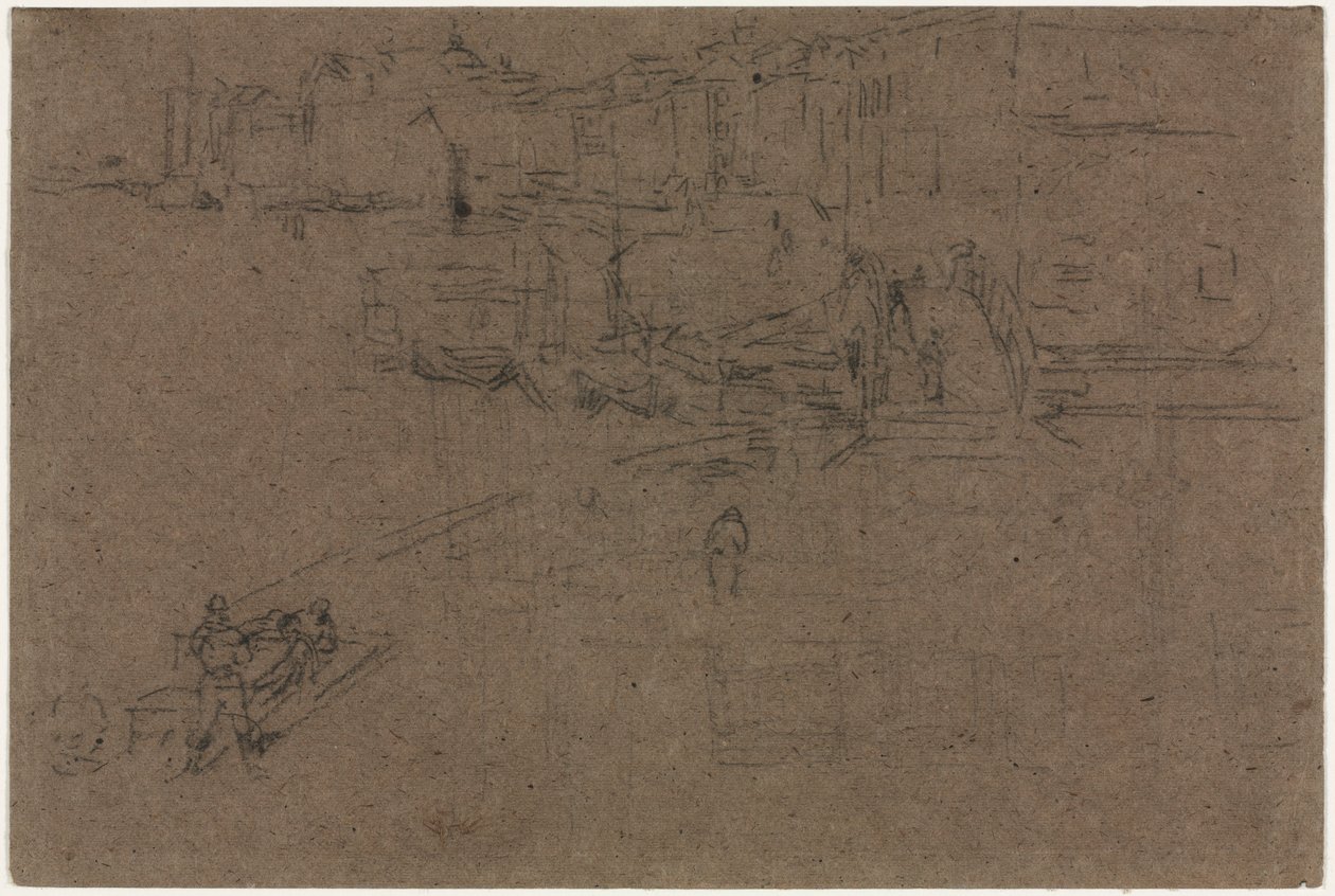 Riva, Wenecja autorstwa James McNeill Whistler
