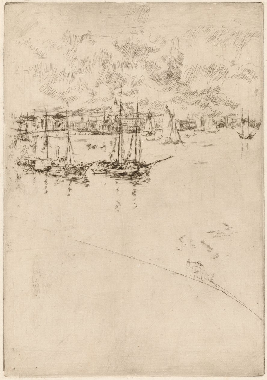Parowiec, Wenecja autorstwa James Abbott McNeill Whistler