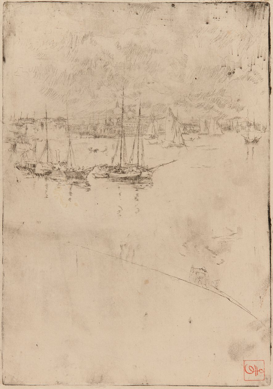 Parowiec, Wenecja autorstwa James Abbott McNeill Whistler