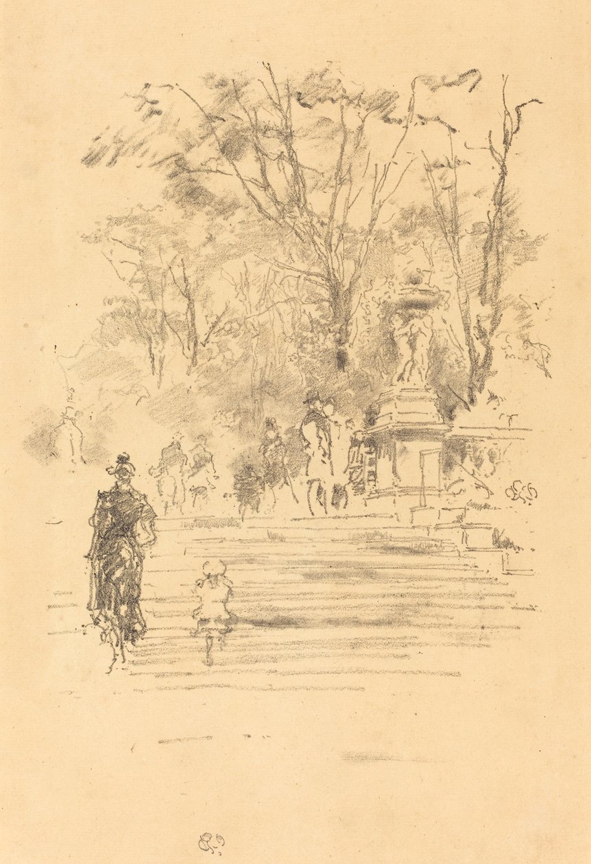 Schody, Luksemburg autorstwa James Abbott McNeill Whistler