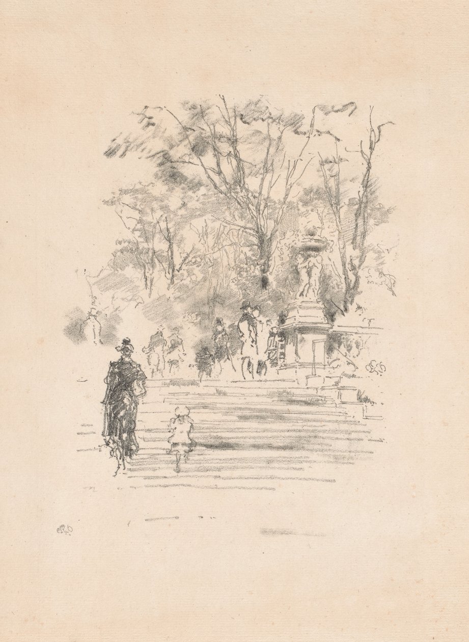 Schody, Luksemburg autorstwa James Abbott McNeill Whistler