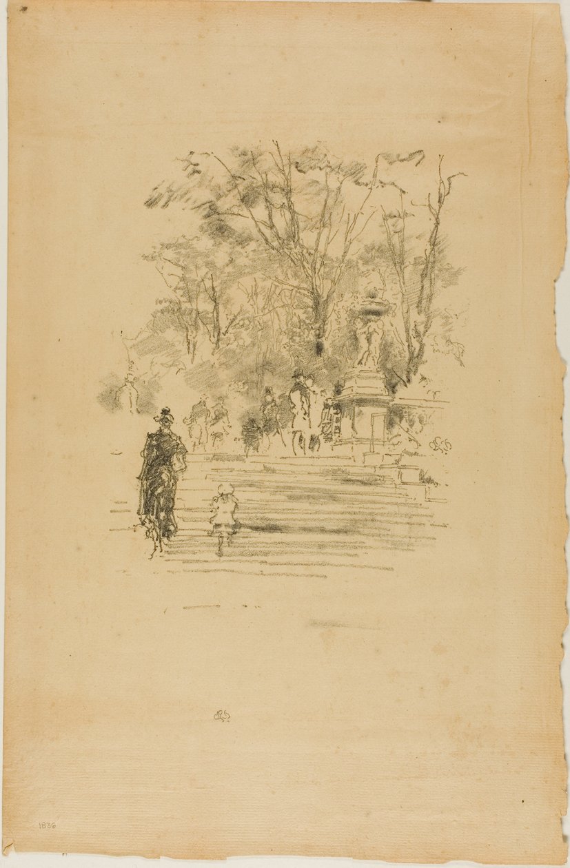 Schody, Luksemburg autorstwa James Abbott McNeill Whistler