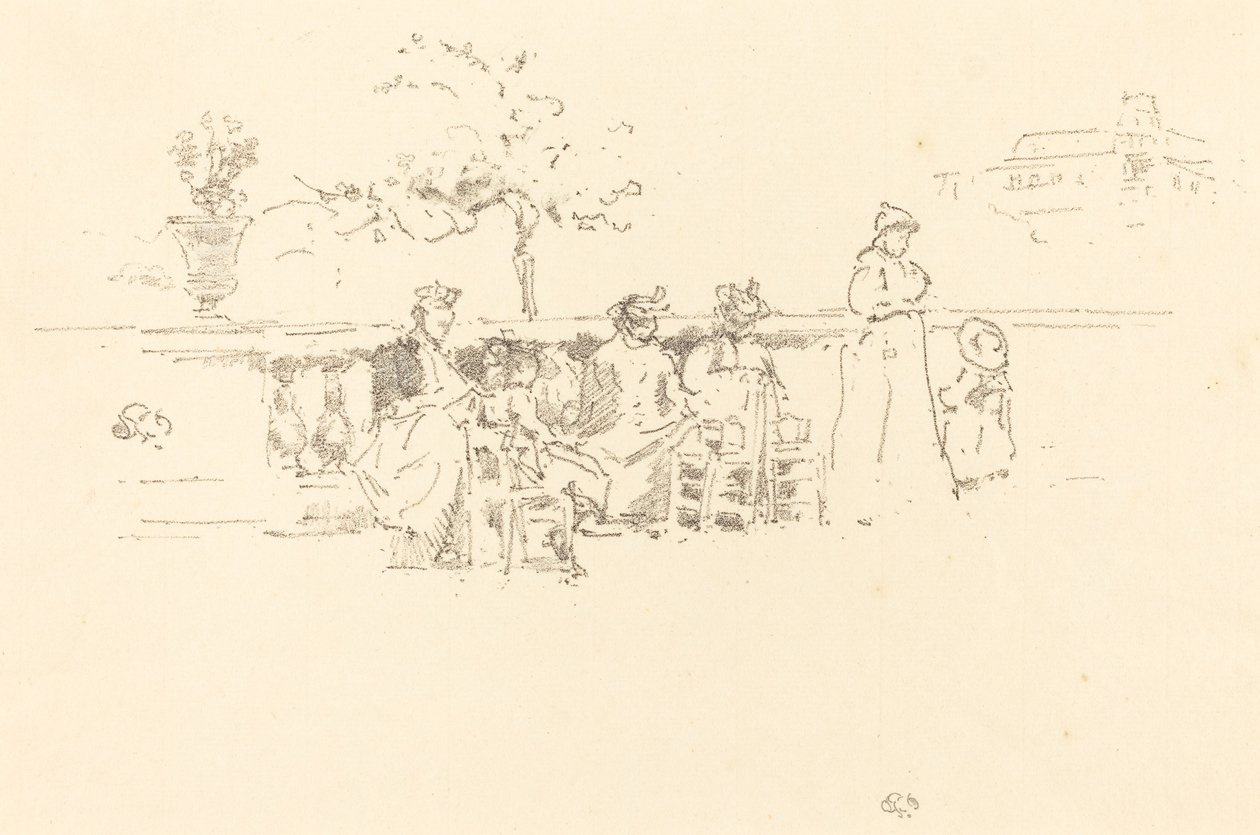 Taras, Luksemburg autorstwa James Abbott McNeill Whistler